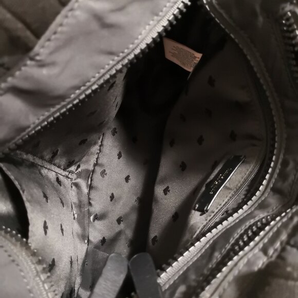 Kate Spade New York Ellie Small Quilted Black Nylon Tote Bag - Picture 7 of 10